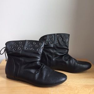 Black ankle boots